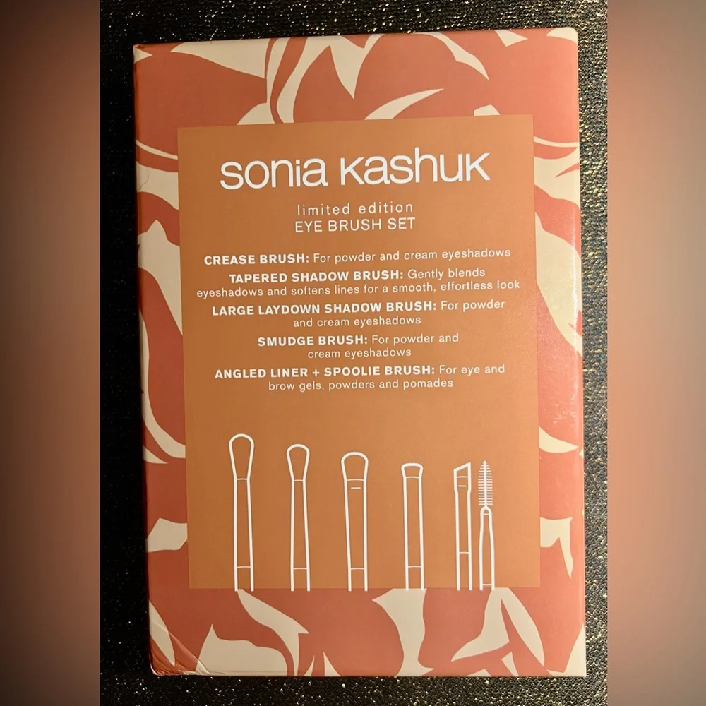 NIB Sonia Kashuk Limited Edition Complete Eye Makeup Collection Brush Set - 5pc